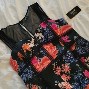 NWT Guess Floral Scuba Dress